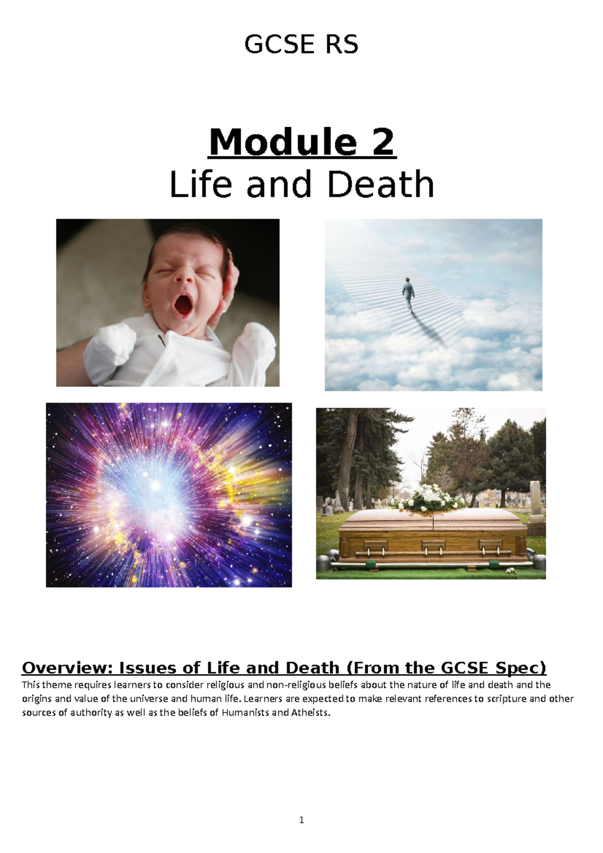 GCSE RS Life and Death Overview - Module 2 Study Notes - Studocu