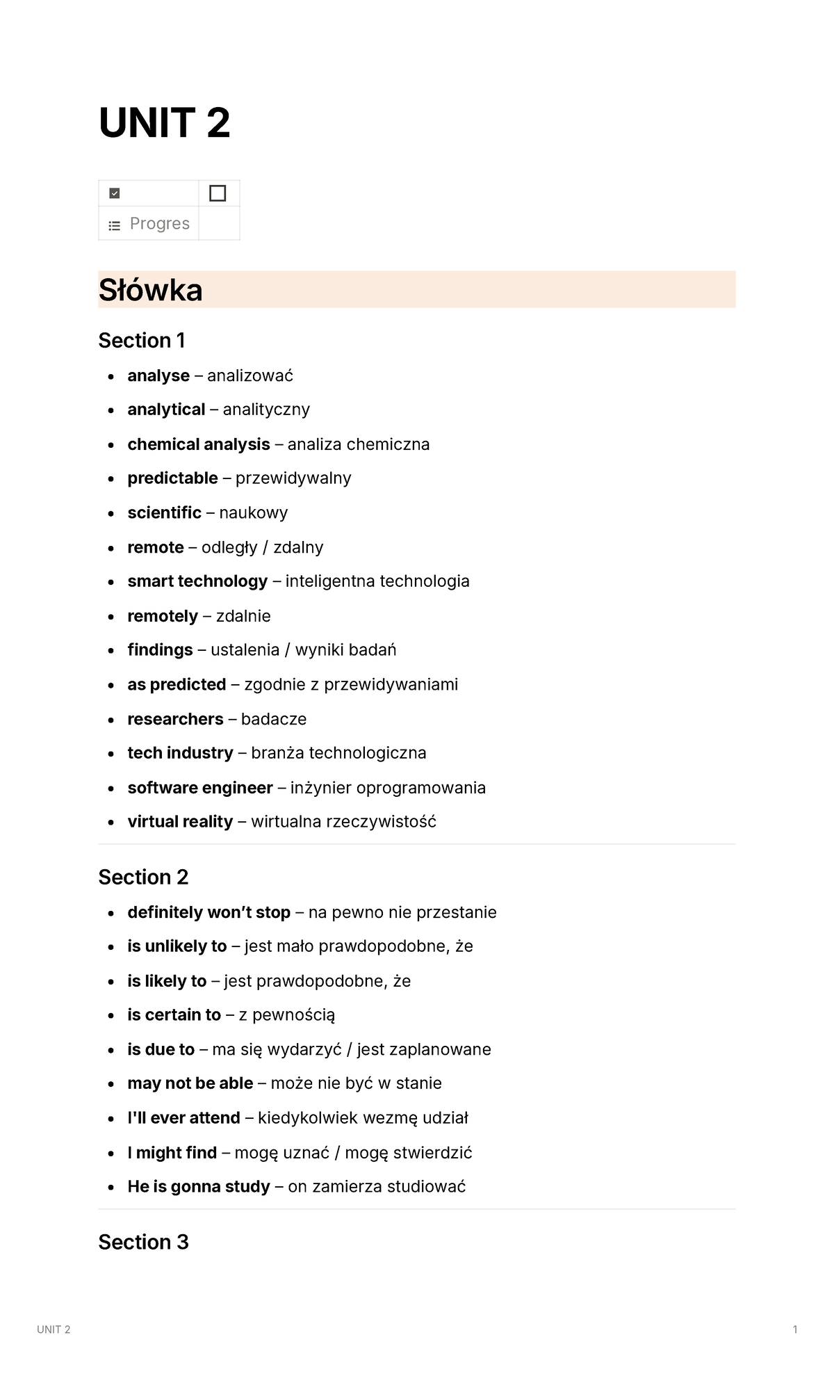 UNIT 2 - SPEAKOUT B2 Vocabulary and Expressions Notes - Studocu