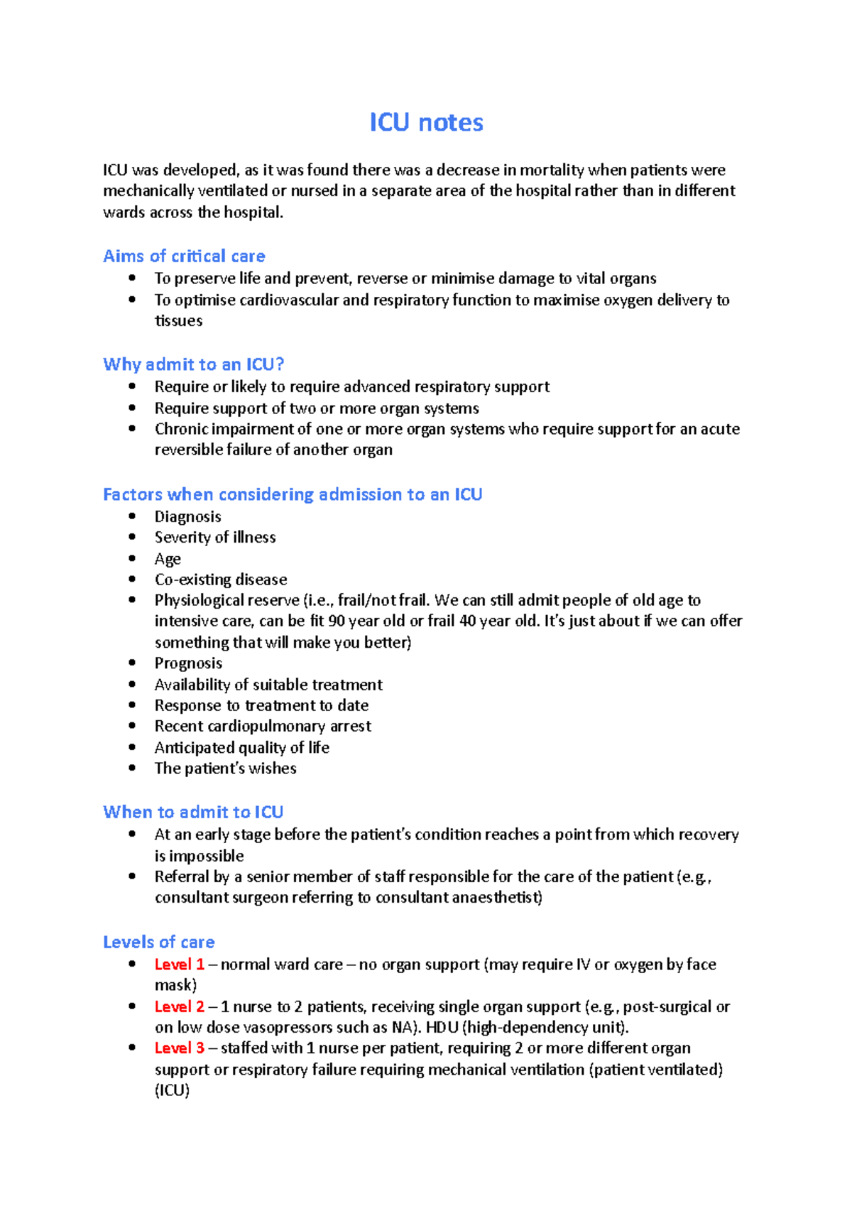 ICU - Lecture Notes on Critical Care Management and Pharmacotherapy ...