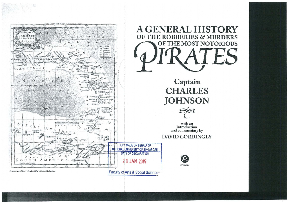 Johnson's General History of Pirates: Blackbeard's Deceit and Downfall ...