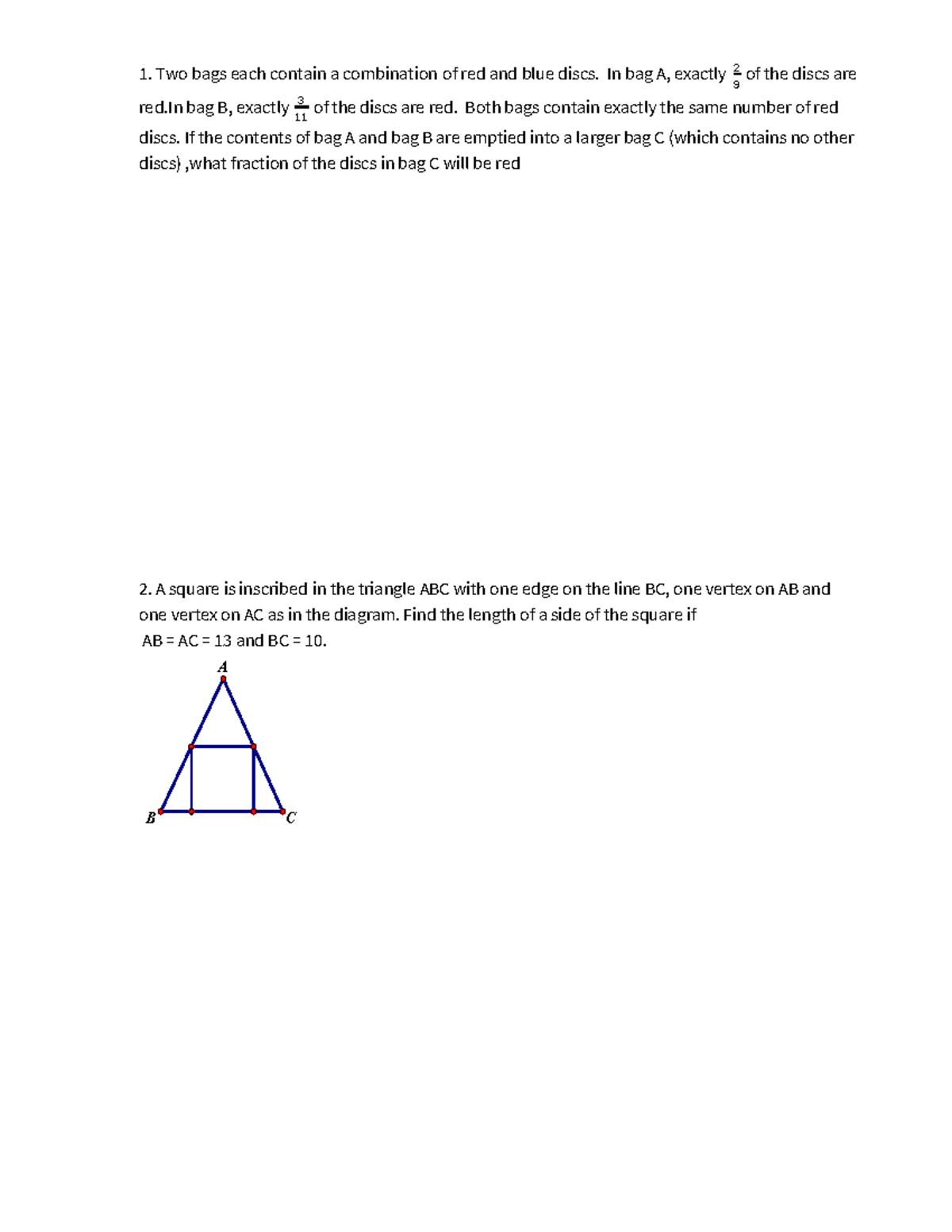 2018 MMC Test - Math Problems and Solutions Notes - Studocu