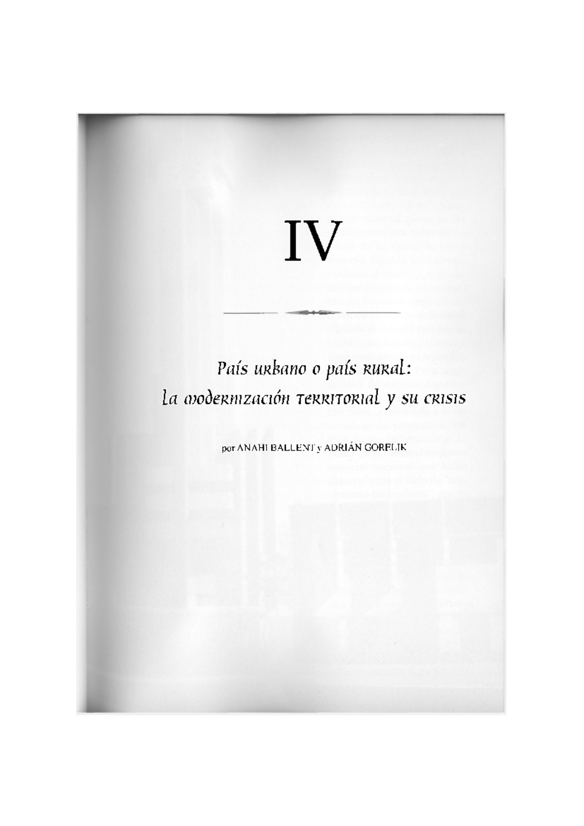 U3 - Modernización y Crisis en el País Urbano y Rural: Análisis de 1930 - Document Preview