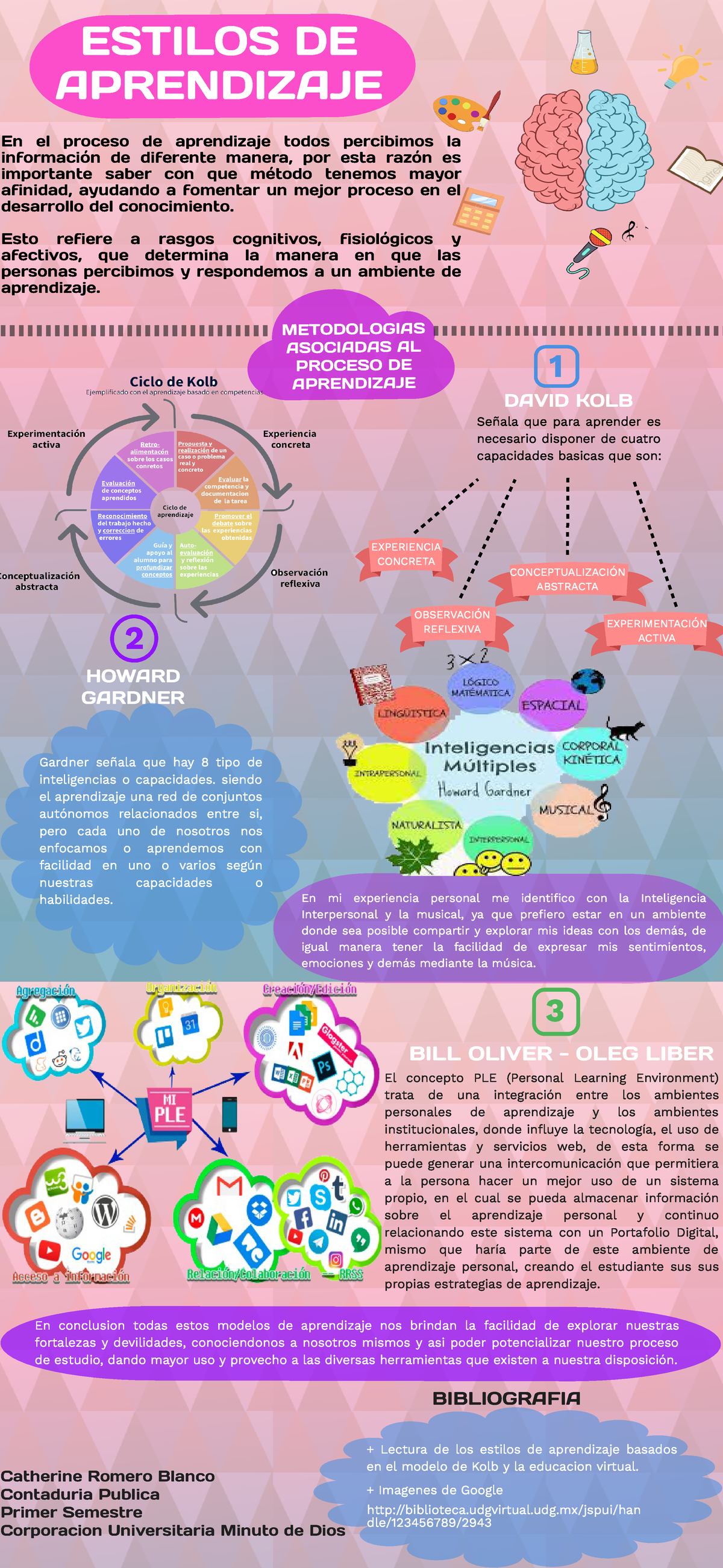 Actividad 1: Infografía sobre Estilos de Aprendizaje y PLE - Studocu