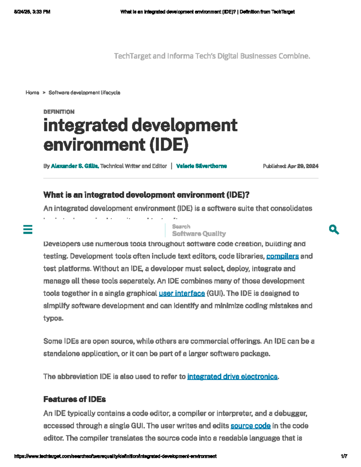 IDE Overview: Understanding Integrated Development Environments (IDE ...