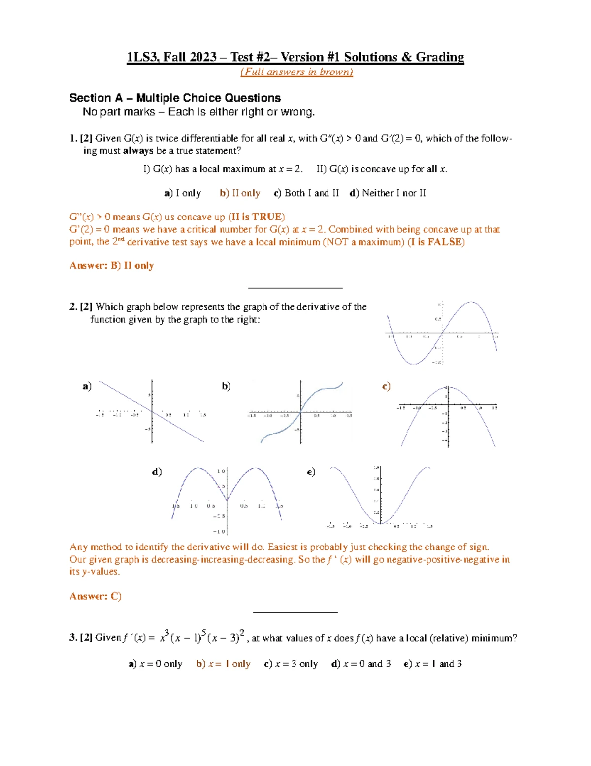 MATH 1LS3 Fall 2024 - Test 3 Study Notes and Key Concepts - Studocu