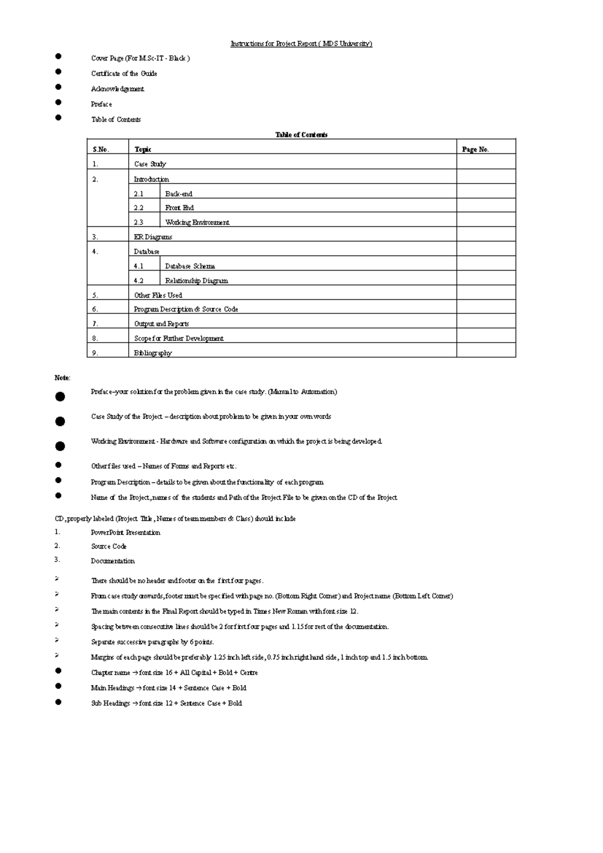 MDS Project Documentation for Dept. Store System (2020) - Studocu
