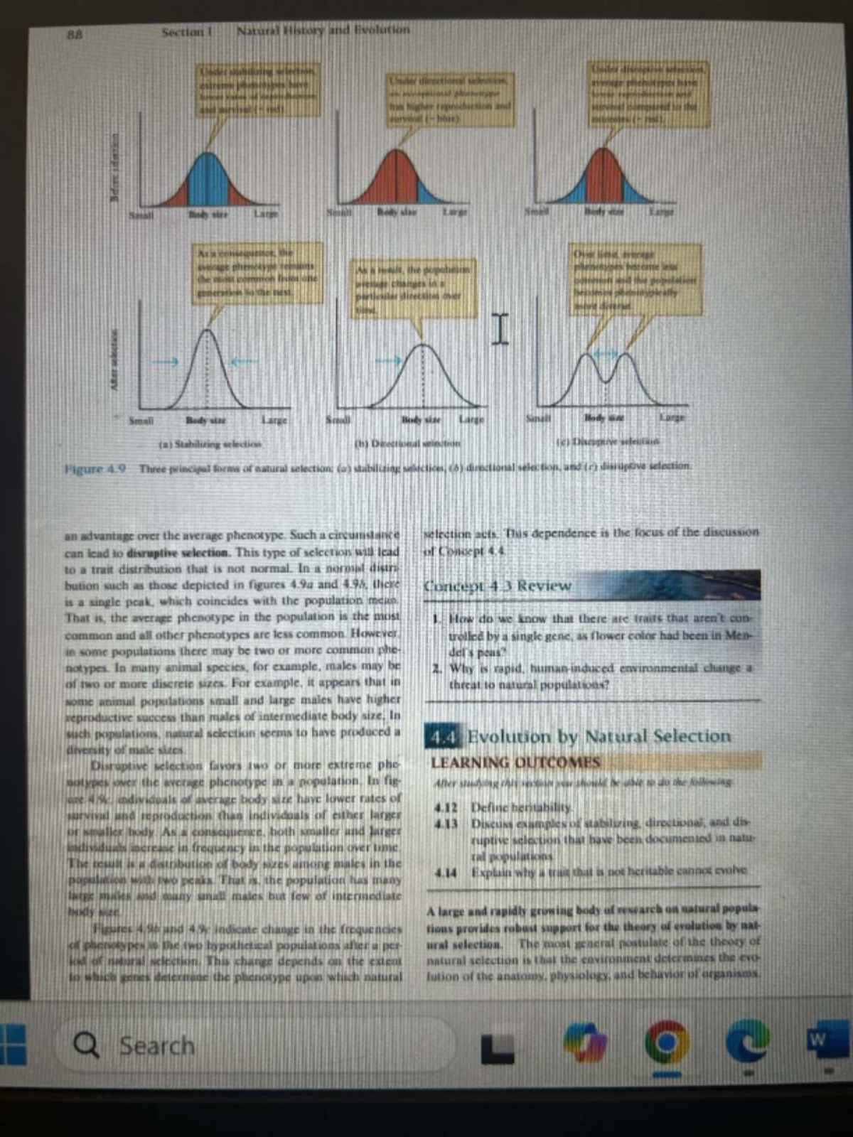 Natural Selection and Evolution: Concepts and Case Studies (BIO 101 ...