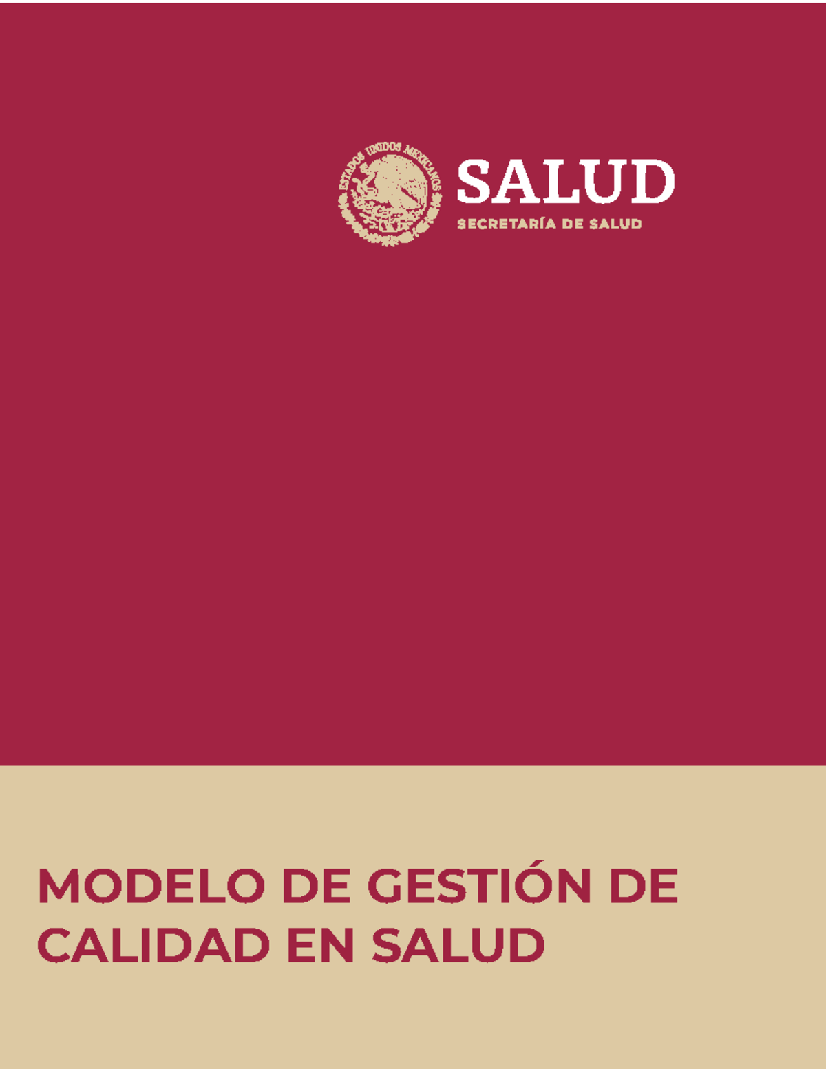 Modelo de Gestión de Calidad en Salud 2024: Guía y Estrategias - Studocu
