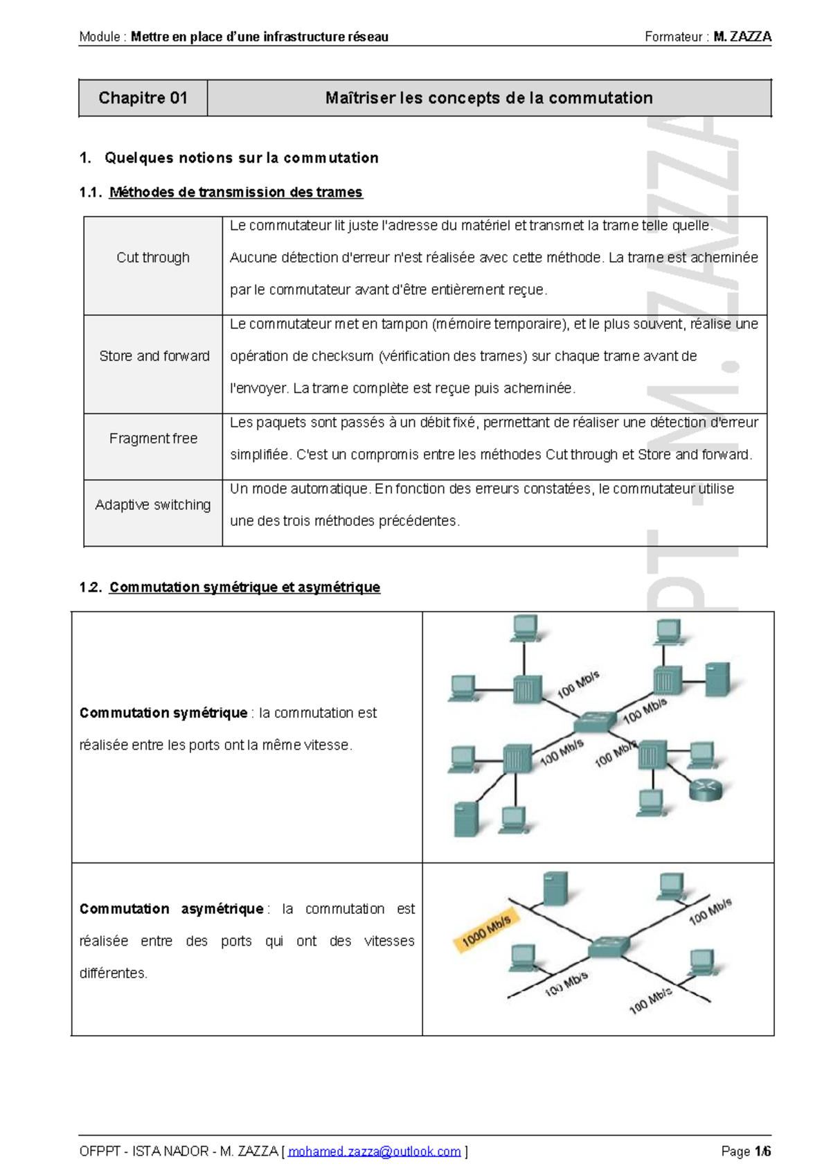 01. Maitriser les concepts de commutation - Chapitre 01 Maîtriser les ...