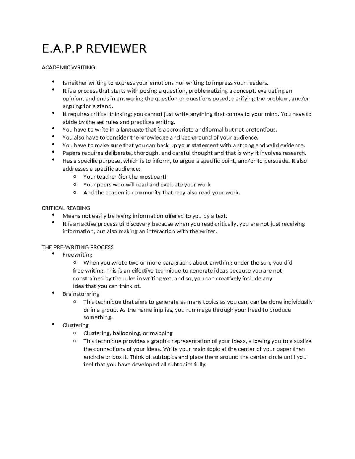 E.A - asd - E.A.P REVIEWER ACADEMIC WRITING Is neither writing to ...