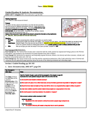 Ch. 22 Reading Guide - THIS IS AN OPTIONAL ENRICHMENT ASSIGNMENT. PRINT ...