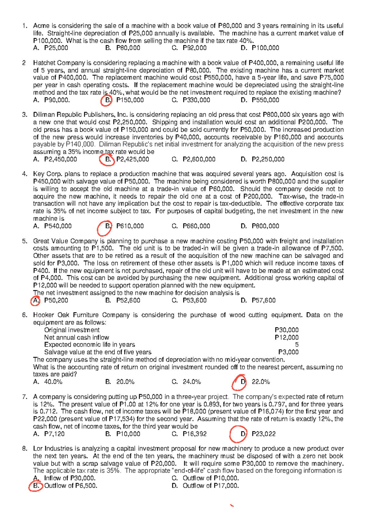 Budgeting Analysis for Capital Investment Decisions (CB 101) - Studocu