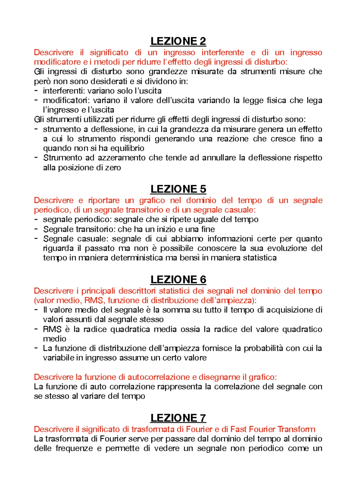 Misure meccaniche e termiche - Cosa sono gli ingressi modificatori ...