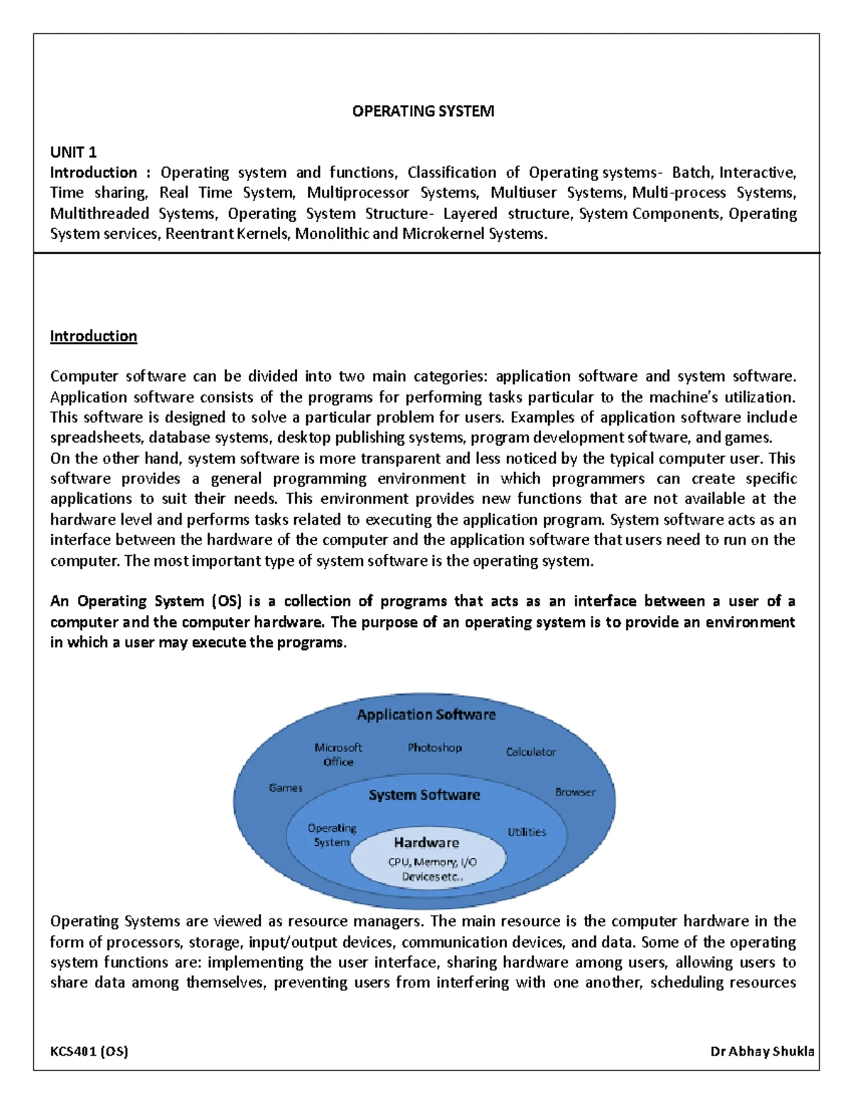 OS Unit 3 Study Guide: Key Concepts and Important Topics - Studocu