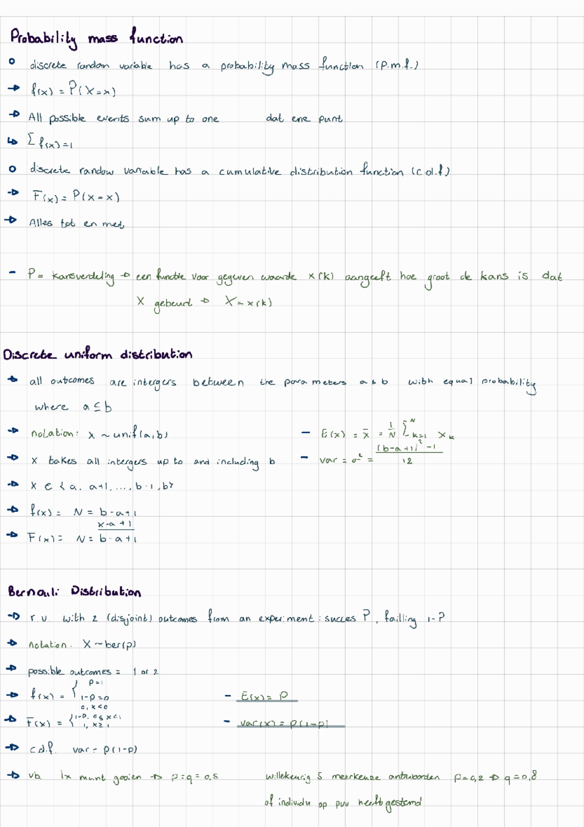 Data Science 3: Probability Distributions Summary Notes - Studeersnel