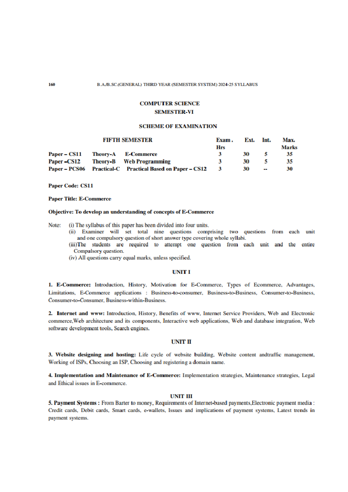 CS11 & CS12: 3rd Year Computer Science Syllabus for 5th Semester - Studocu