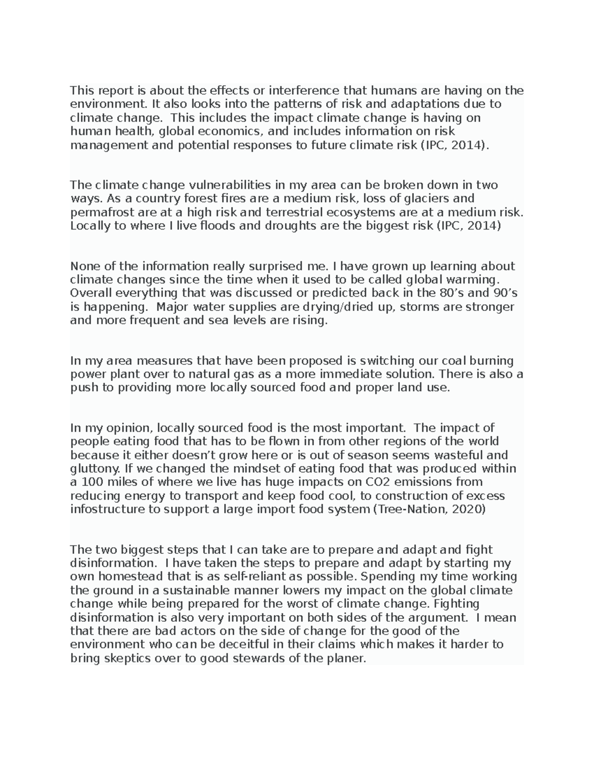 Unit 6 Discussion Post - This report is about the effects or ...
