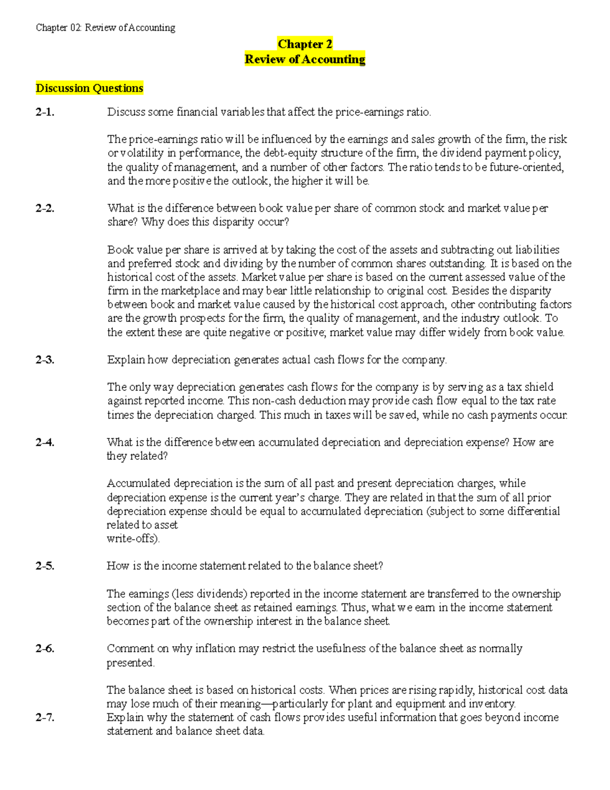 CH2 HW Solutions - Accounting Concepts and Income Statement Prep - Studocu