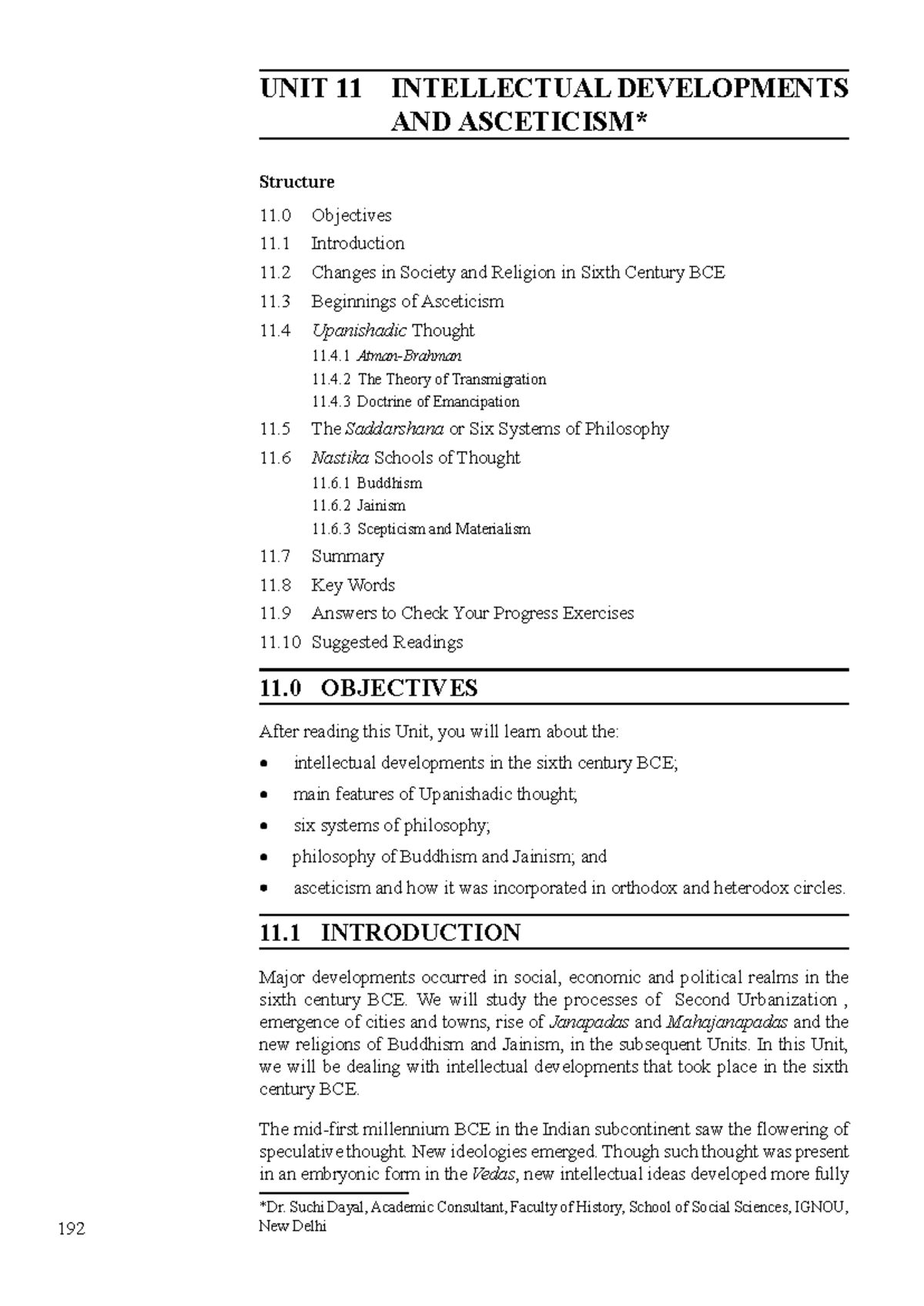 Unit11 - intellectual development - Vedic Period and Cultures in ...