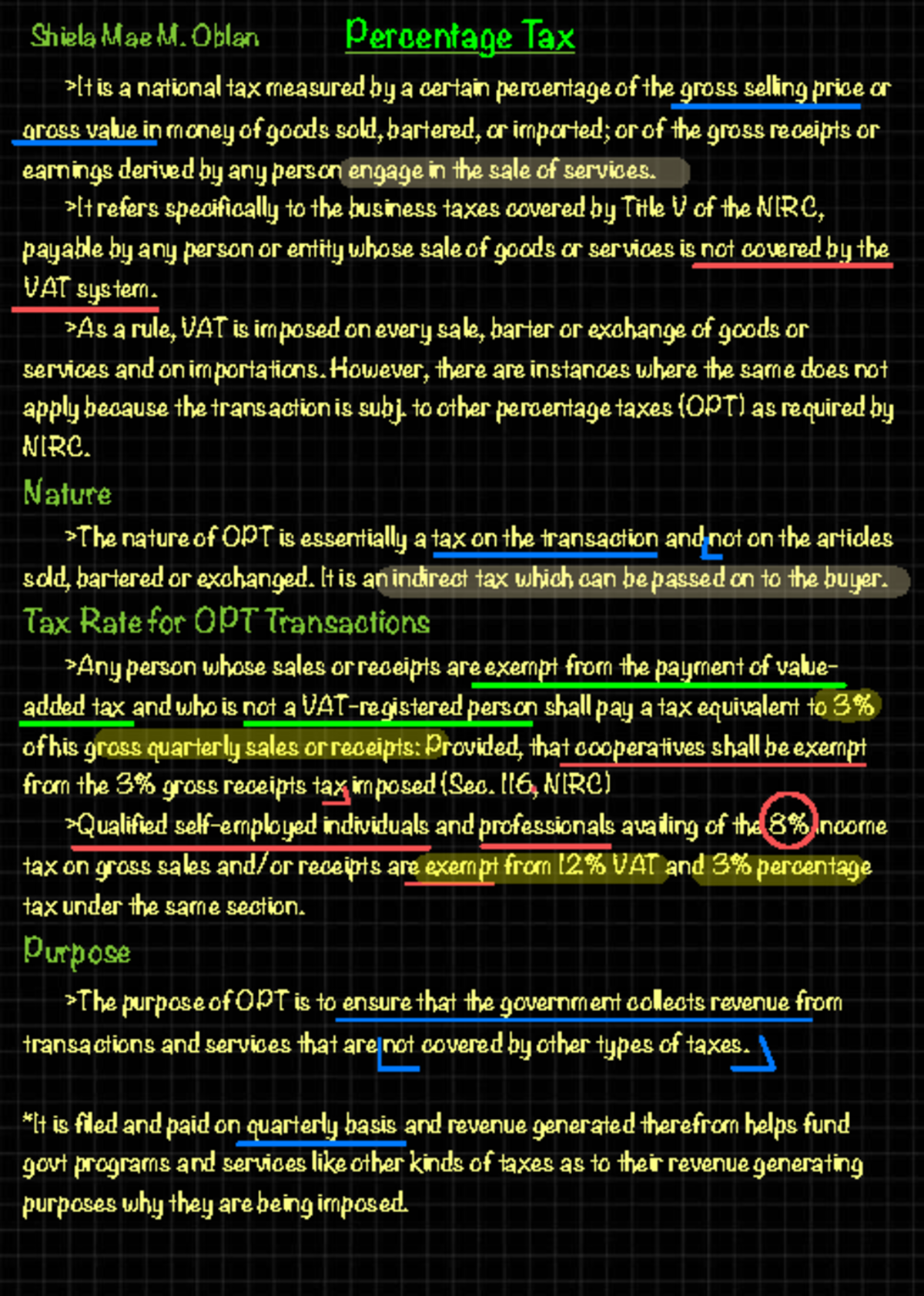 OPT, Excise, and DST Overview - Taxation in the Philippines - Studocu