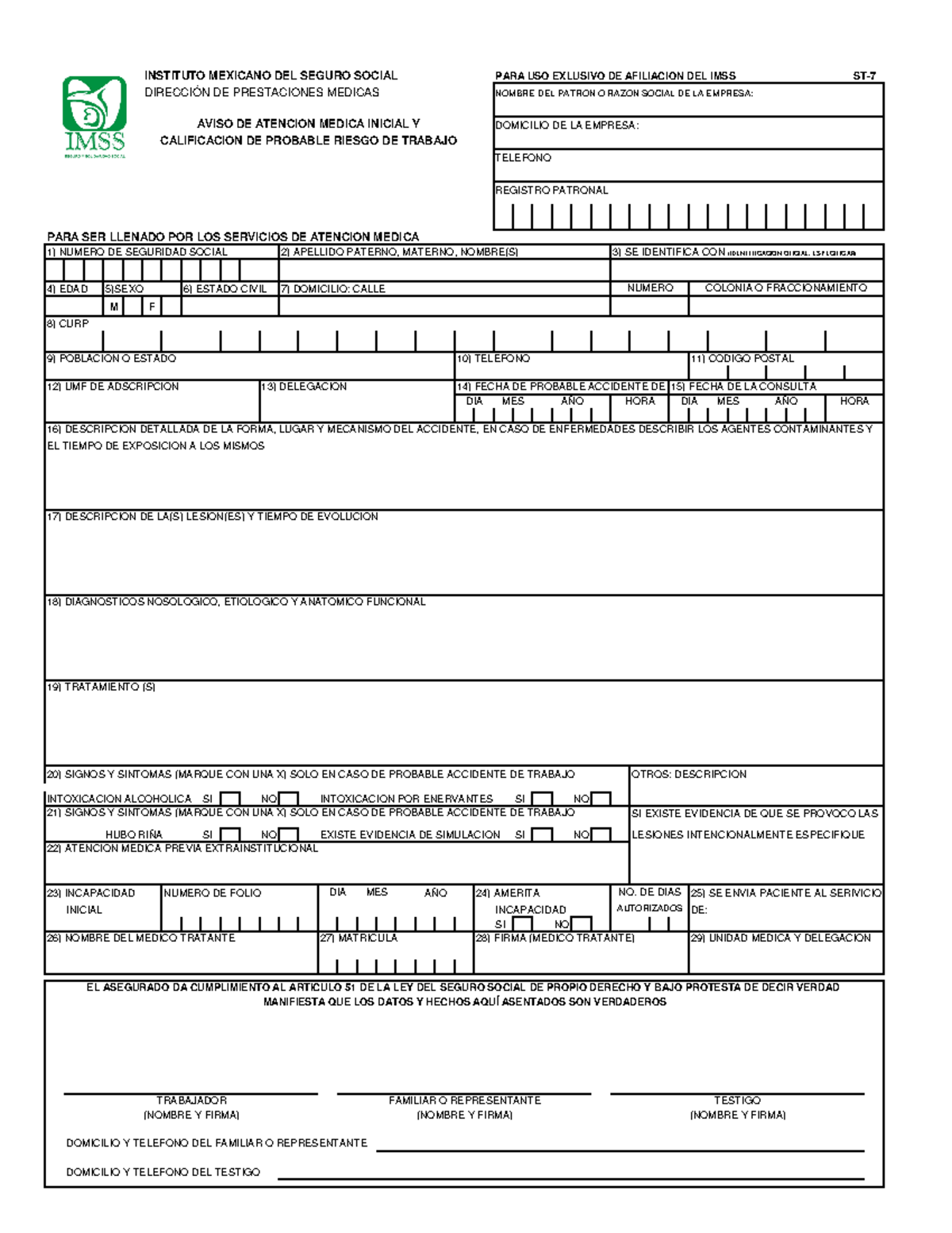 Formatoimss-ST7 - Firmstiu IMSS - INSTITUTO MEXICANO DEL SEGURO SOCIAL ...