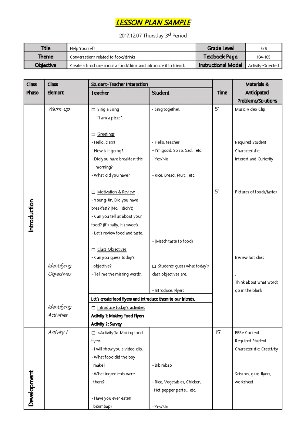 Lesson Plan: ENG 9 - The Power of Words & Responsible Communication ...