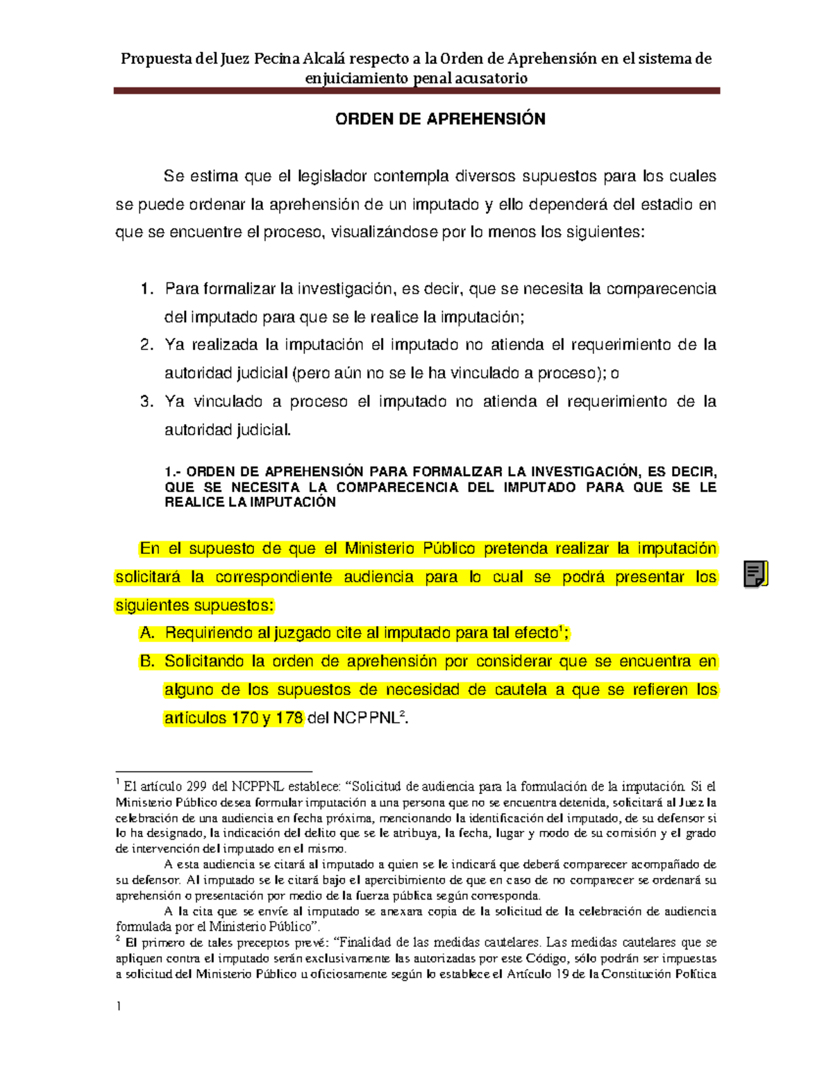 Orden de Aprehensión en el Proceso Penal Acusatorio: Aspectos Clave ...