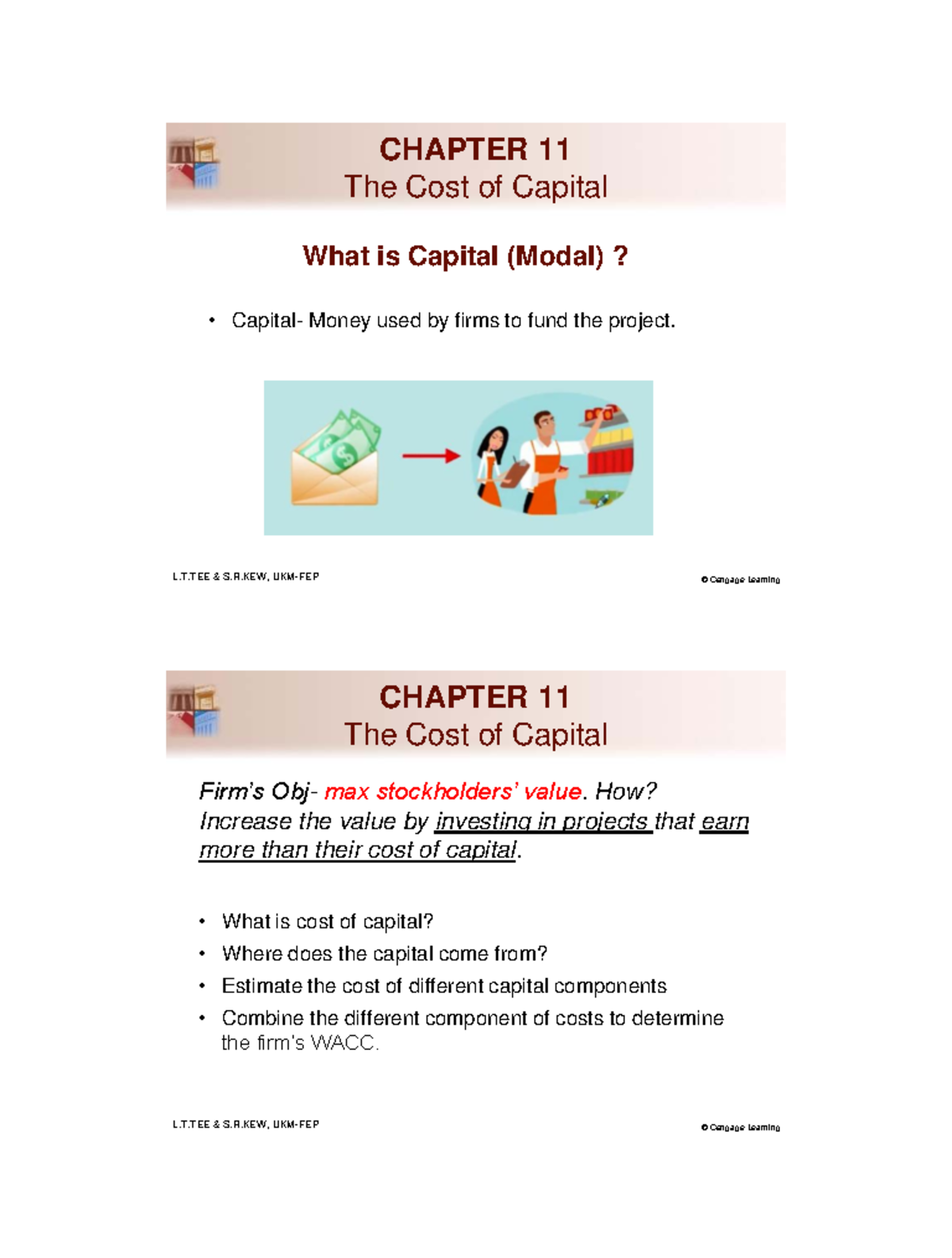 CHAPTER 11 Cost of Capital: Understanding Capital Sources and WACC ...