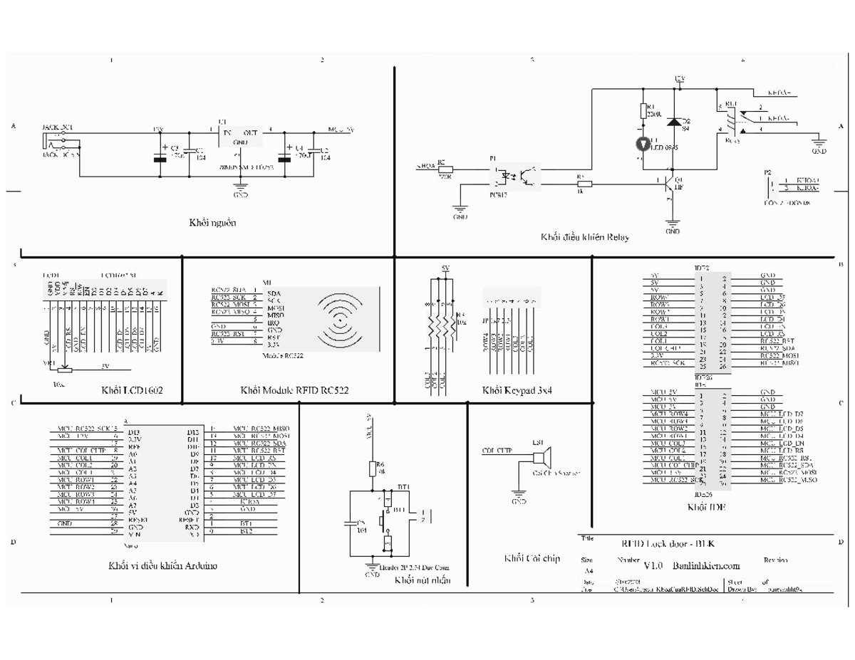 RFID Door Lock Schematic - Course Code: Sche - Studocu