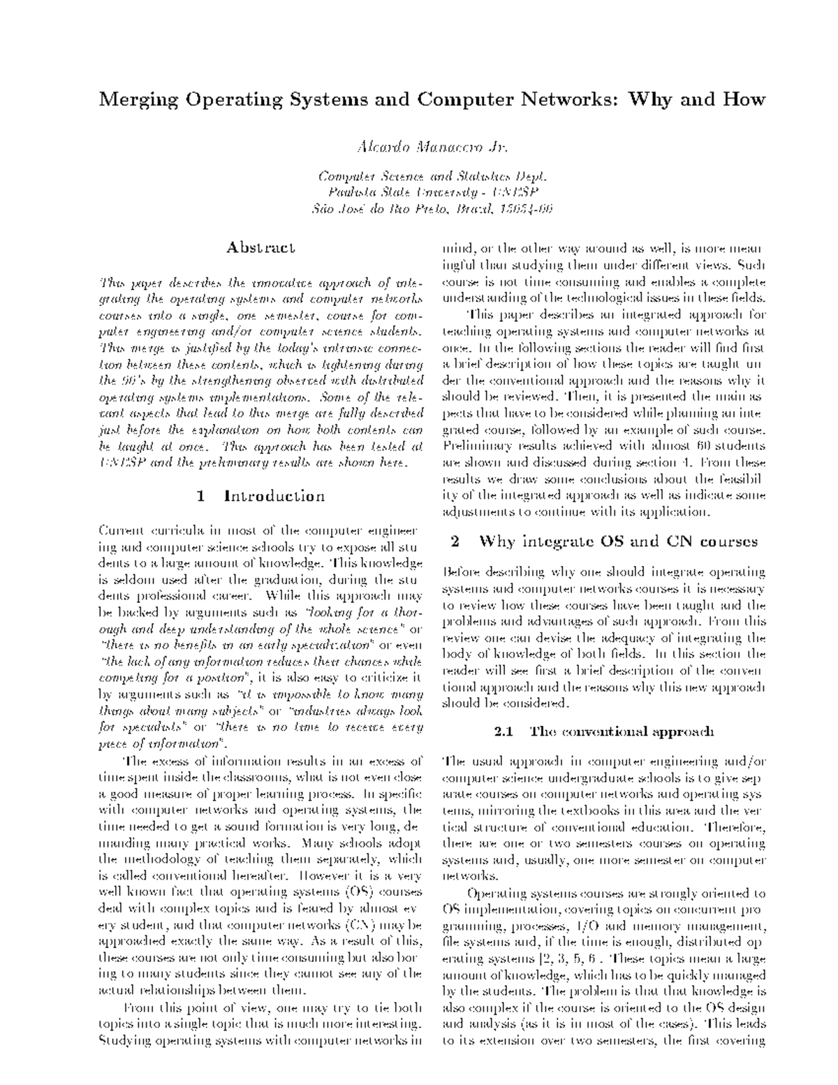 Merging operating systems and computer n - MergingOperating ...