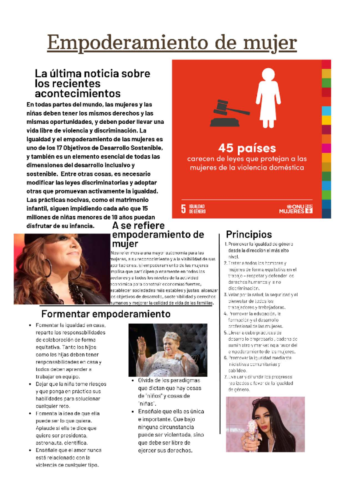 Empoderamiento de la Mujer: Igualdad y Derechos Humanos en el Mundo ...