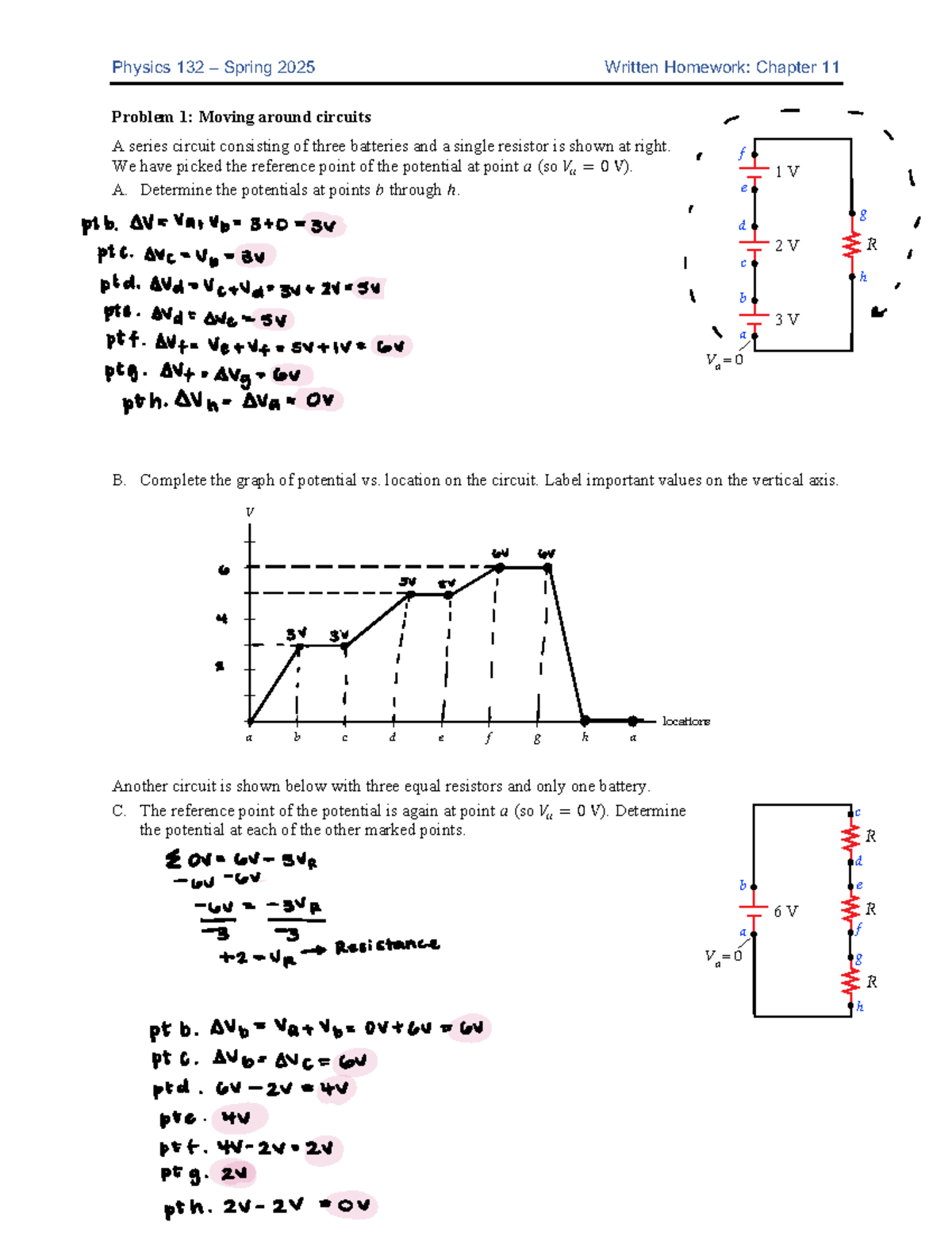 Ch 11 - Written Problems - Sp25 - Physics 132 – Spring 2025 Written ...
