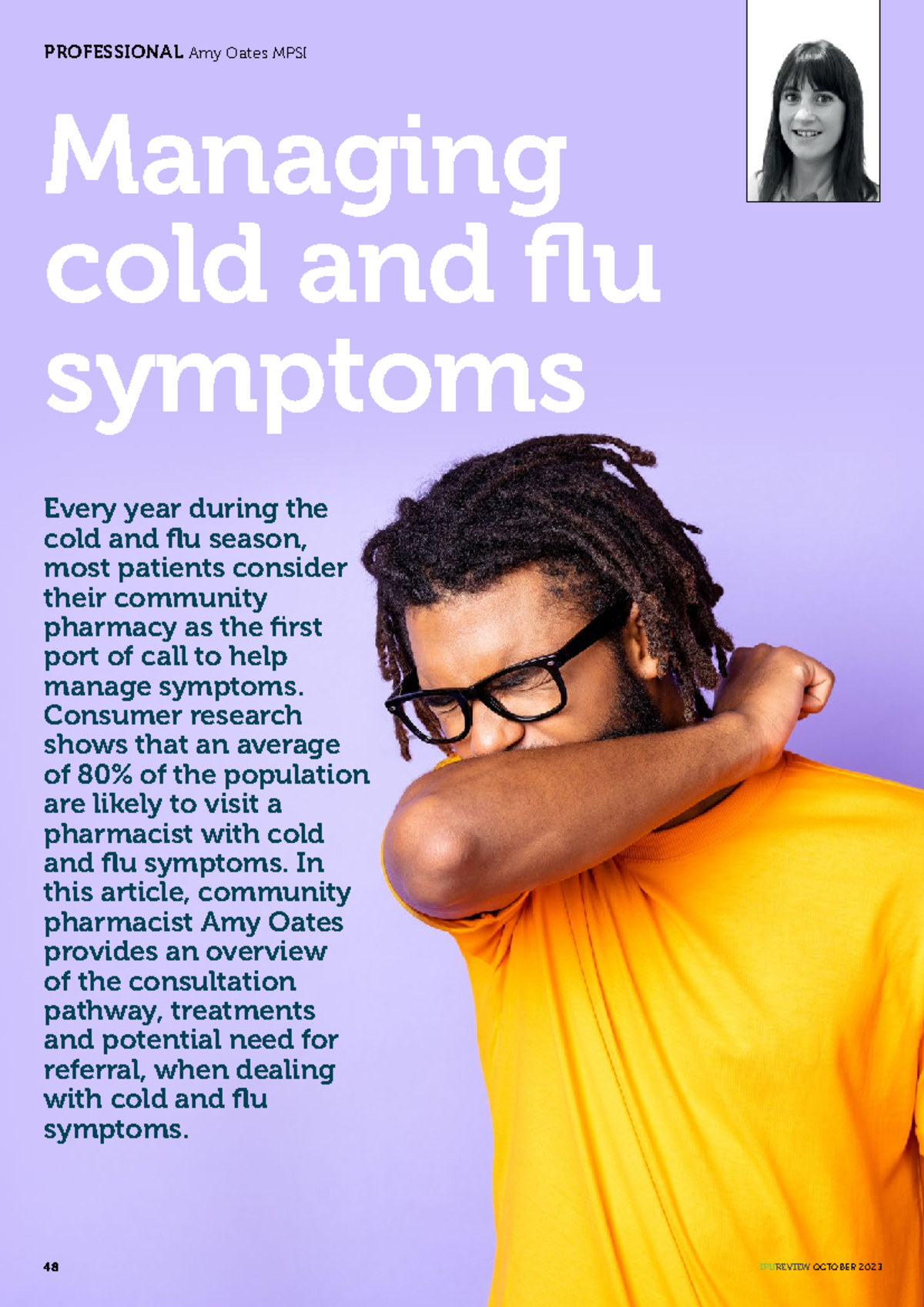 Managing cold and flu symptoms NO AD - Every year during the cold and ...