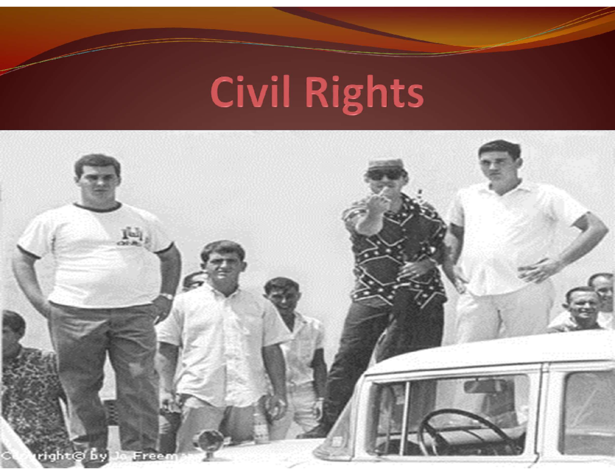 Civil Rights Overview and Historical Context - Studocu