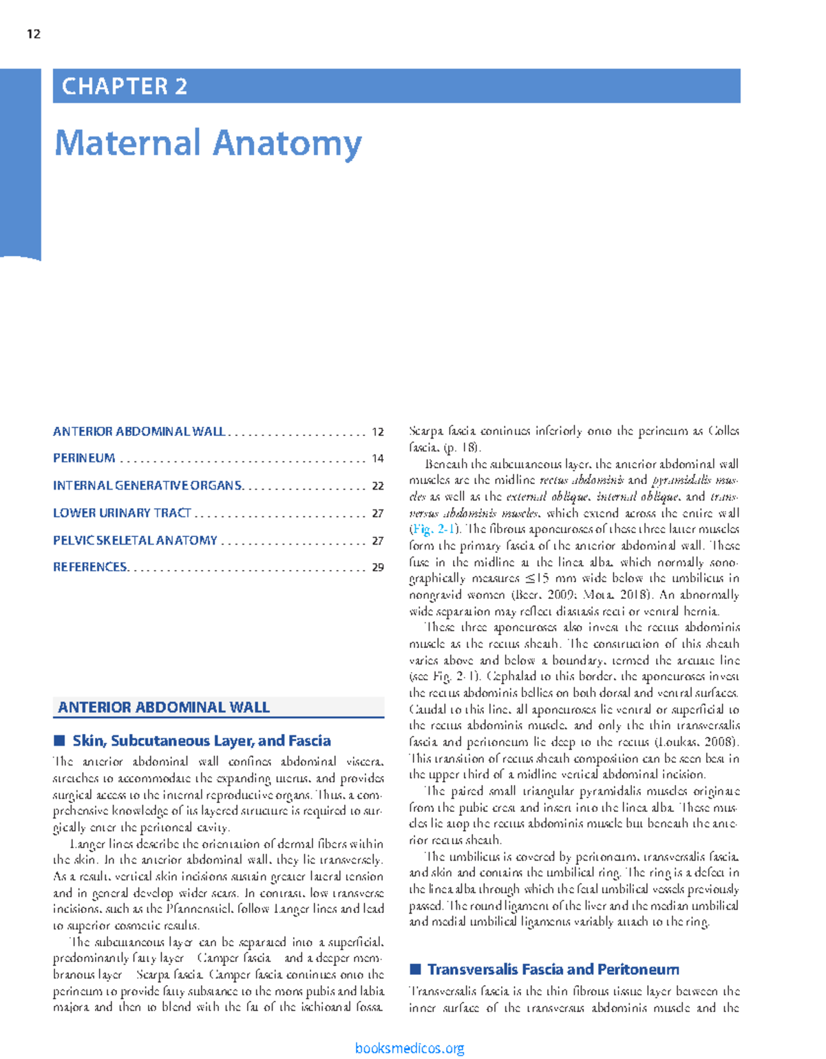 Williams Obstetrics 26th Edition: Chapter 2 - Maternal Anatomy Insights ...
