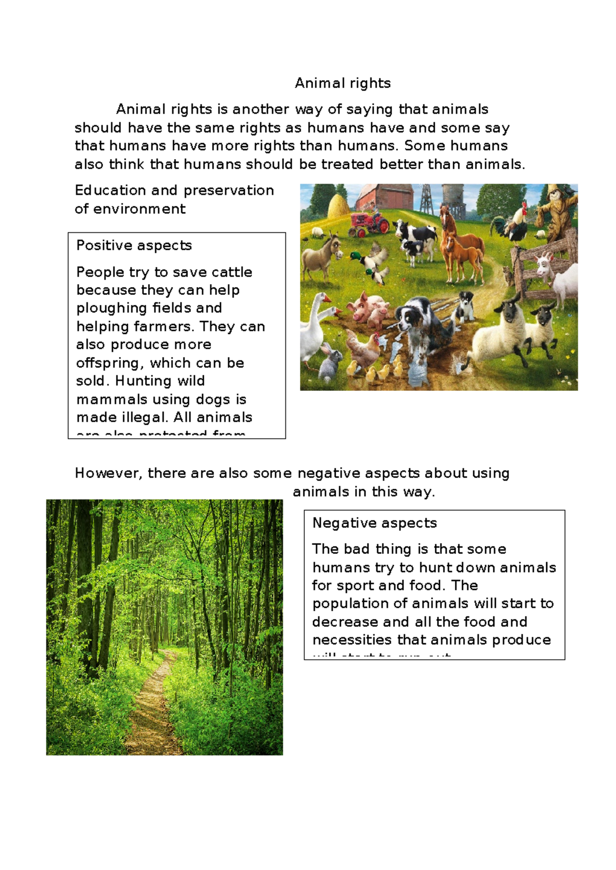 Animal Rights: Ethical Considerations and Environmental Impact - Studocu