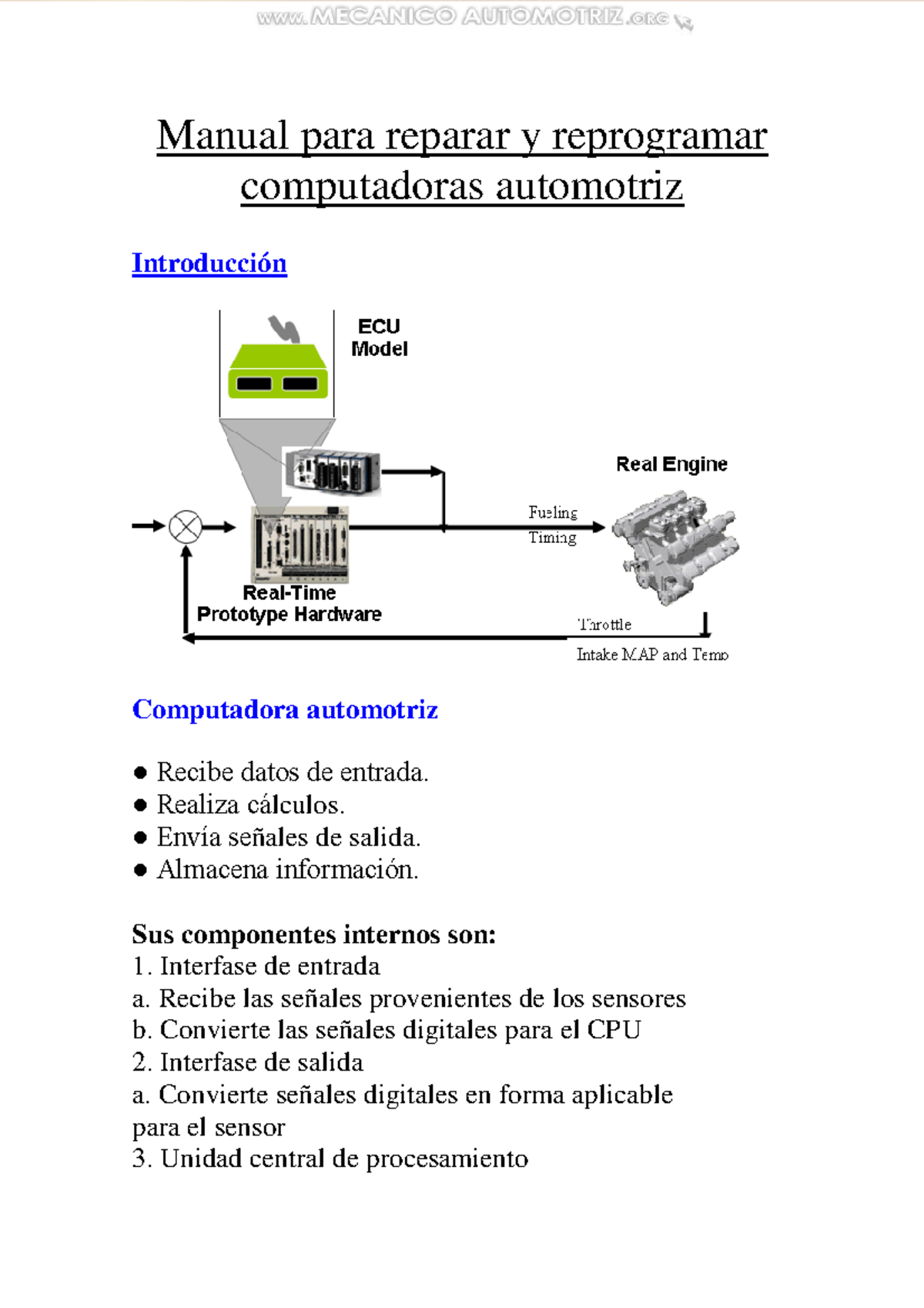 Manual de Reparación y Reprogramación de Computadoras Automotrices ...