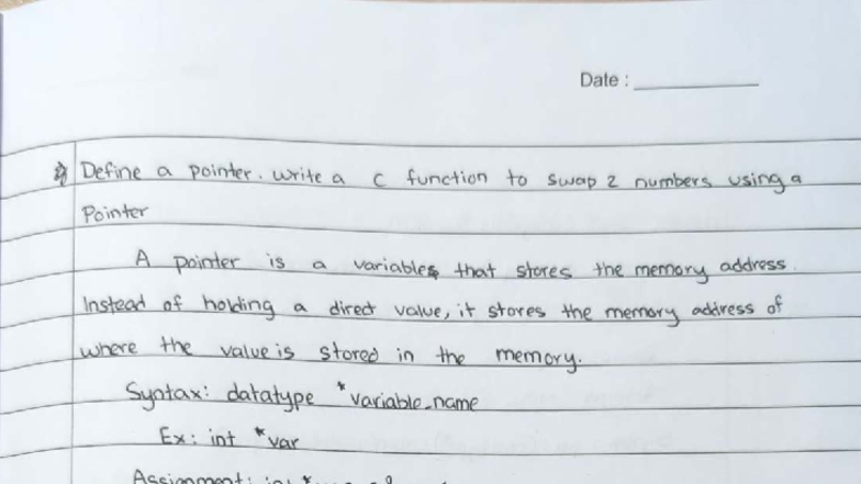 DSA MOD 1 - Data Structures Notes: Memory Management & Functions - Studocu