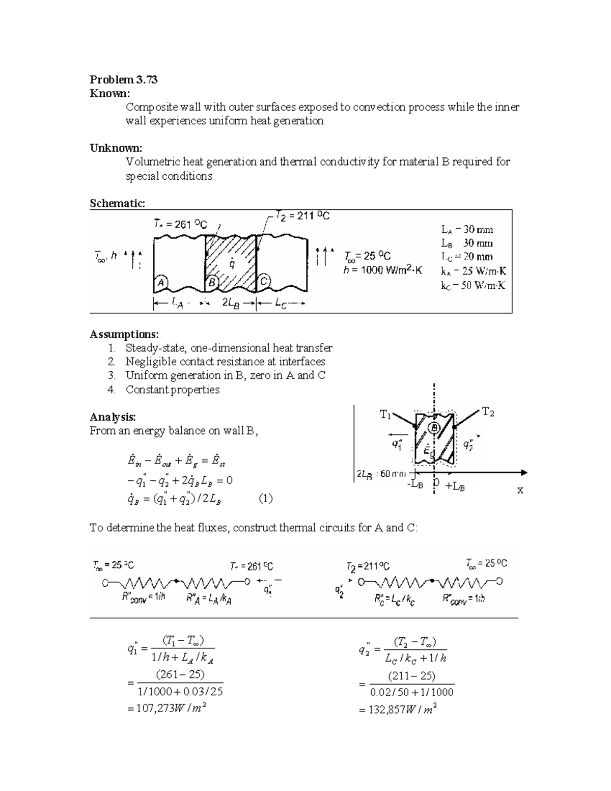 Assignment 4 Solutions: Heat Transfer in Composite Walls and Pin Fins ...