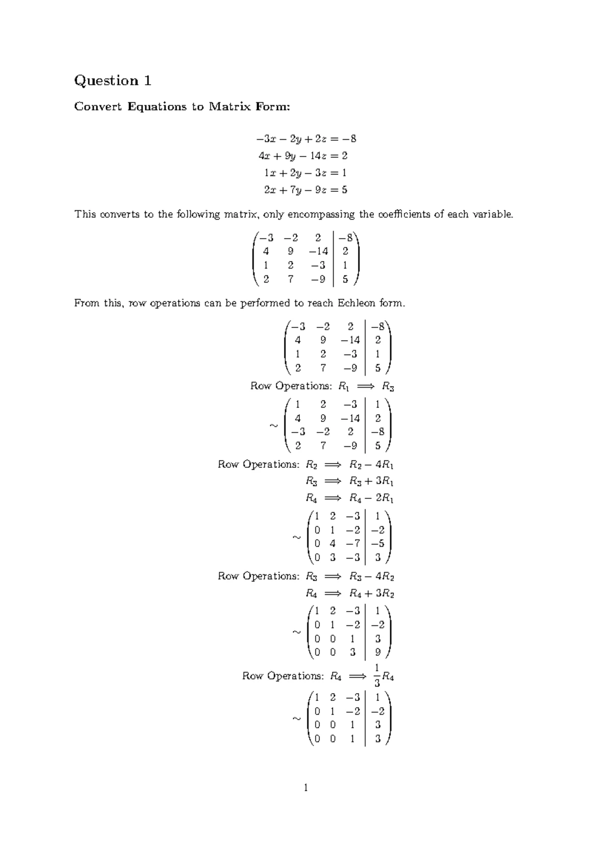 Assignment 1: MATH 1051 - Summer Semester 2022 Tasks & Problems - Studocu