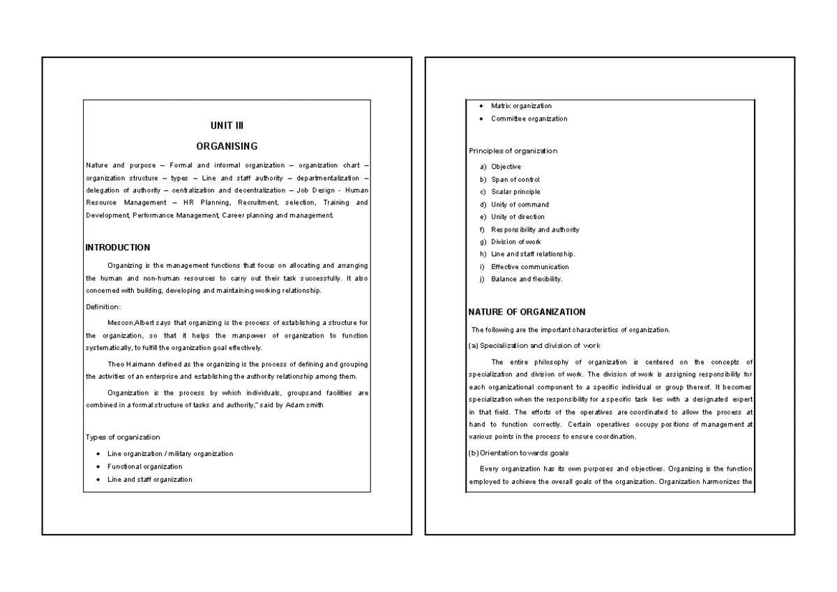 UNIT - IV - converted - toc - I .$%( $%!" & '1 )%$ $ 1$ 1 - Studocu