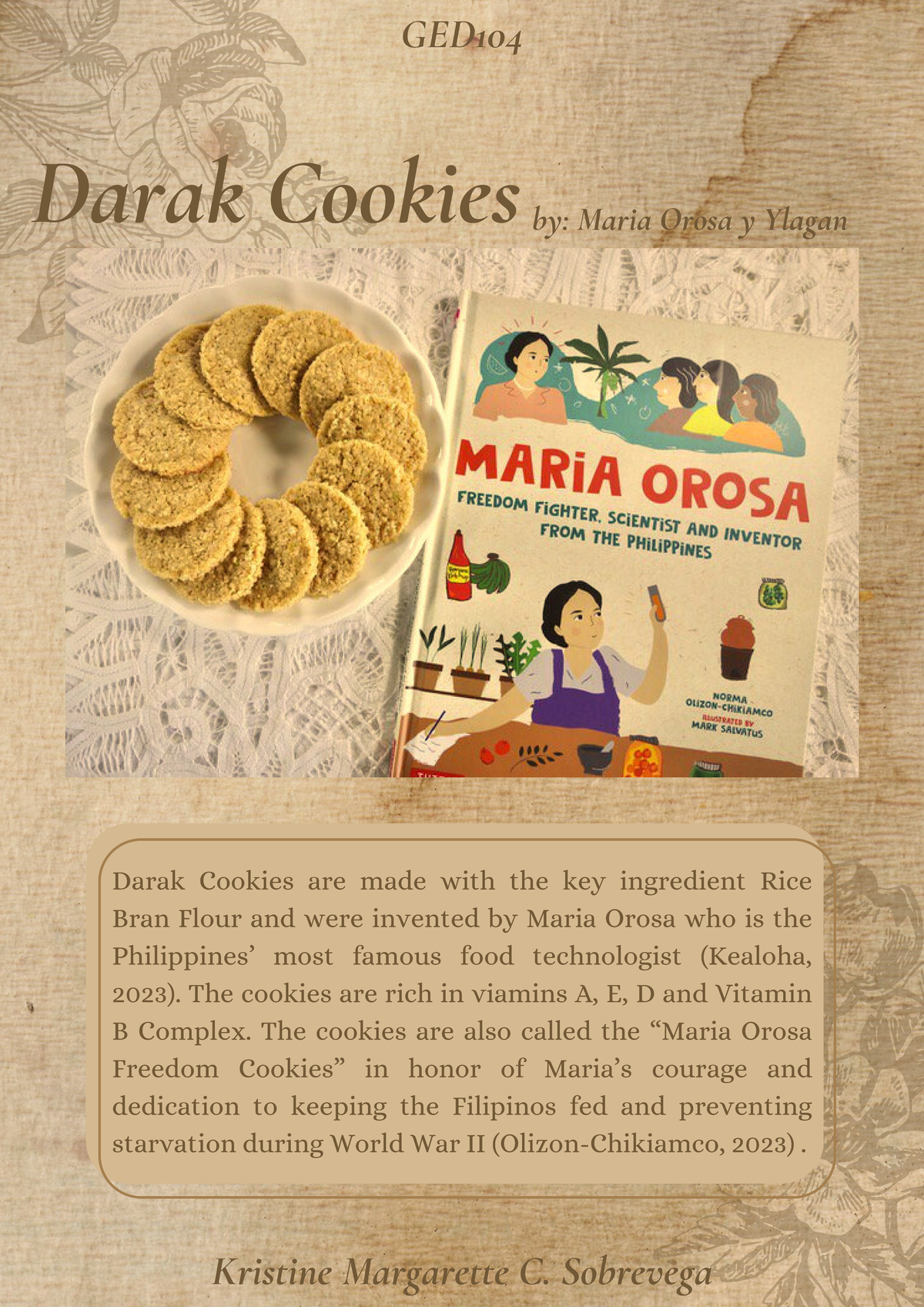 Darak Cookies: Impact and Importance | FOPI01 GED104 Essay Notes - Studocu