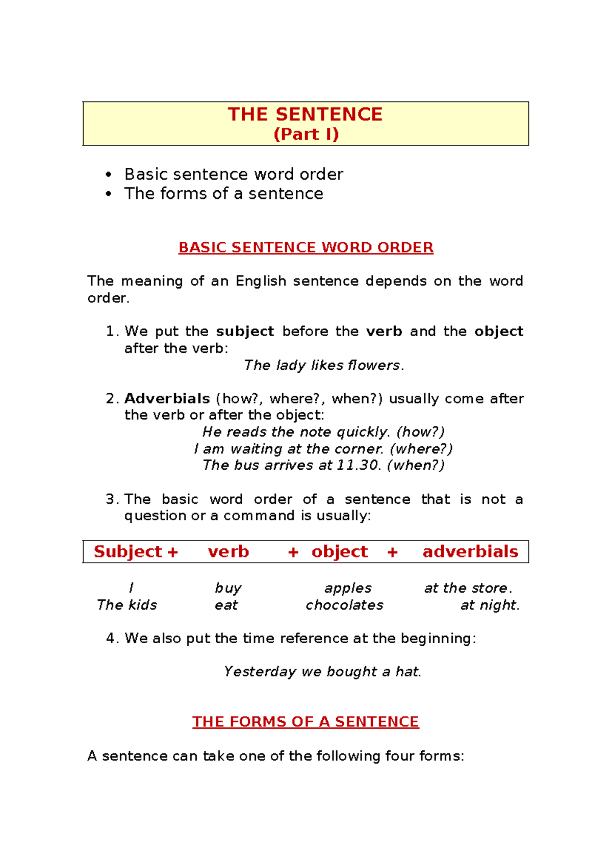 THE Sentence (Part I) - saaddddddassaaddddddas - THE SENTENCE (Part I ...