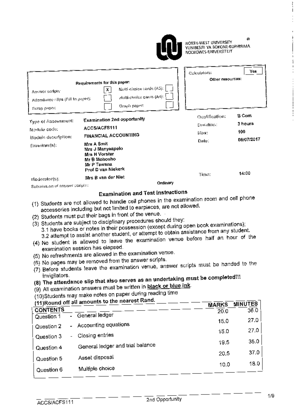 Final Exam Review Notes for Course CODE 101: Financial Accounting - Studocu