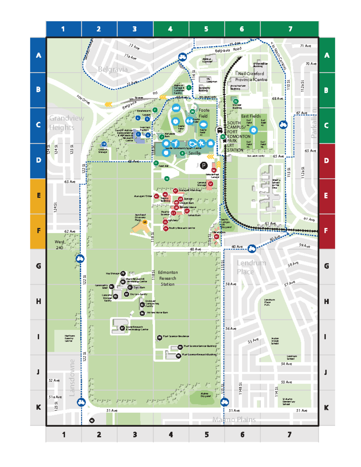 South Campus Map Overview: Foote Field & Surroundings - Studocu