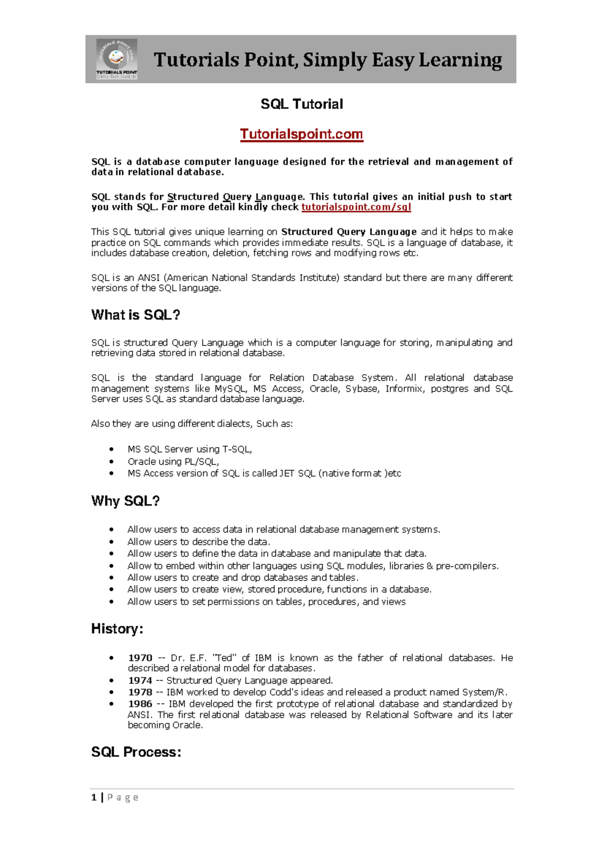 SQL Tutorial: Database Management Concepts and Commands 1655270434 ...