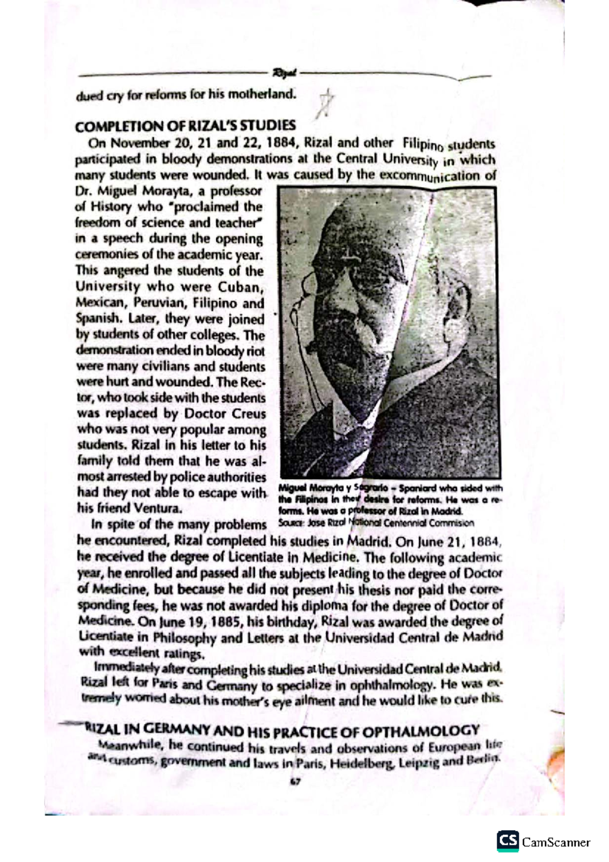 Completion of Rizal's Studies: A Journey Through Europe - Studocu