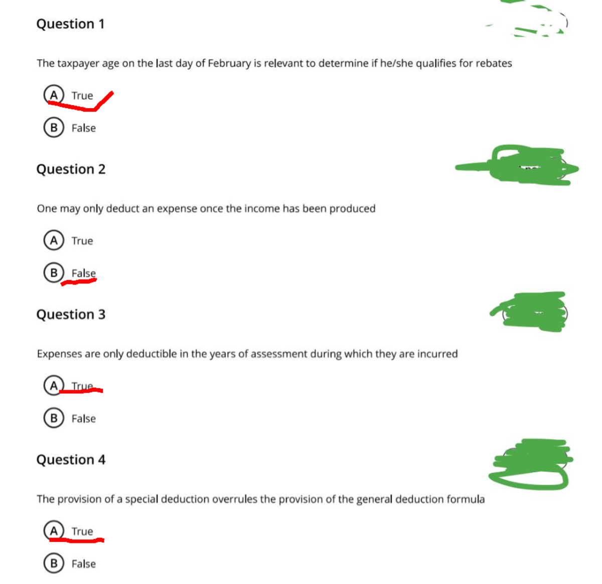 Taxation Practice Questions for Assessment - 2024 Year - Studocu