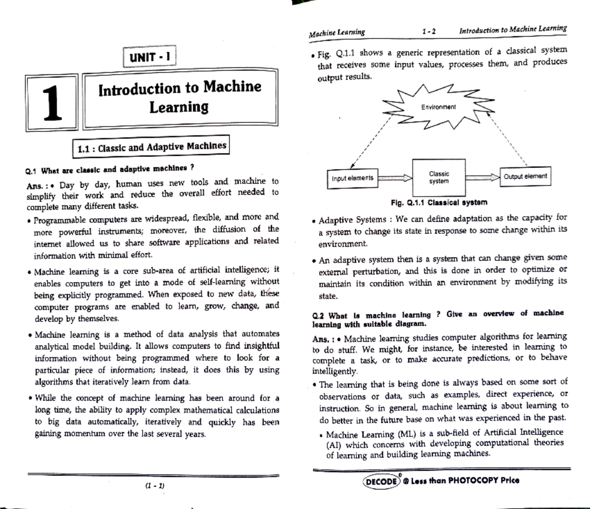 MINI Project 1 - Machine Learning Lab Activities Summary - Studocu