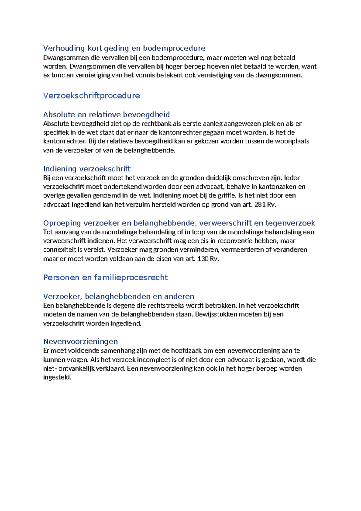 Verhouding kort geding en bodemprocedure in burgerlijk procesrecht ...